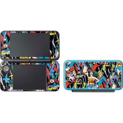 DC Comics Wonder Woman DC Bombshells Characters Pattern Nintendo 2DS XL (2017) Skin
